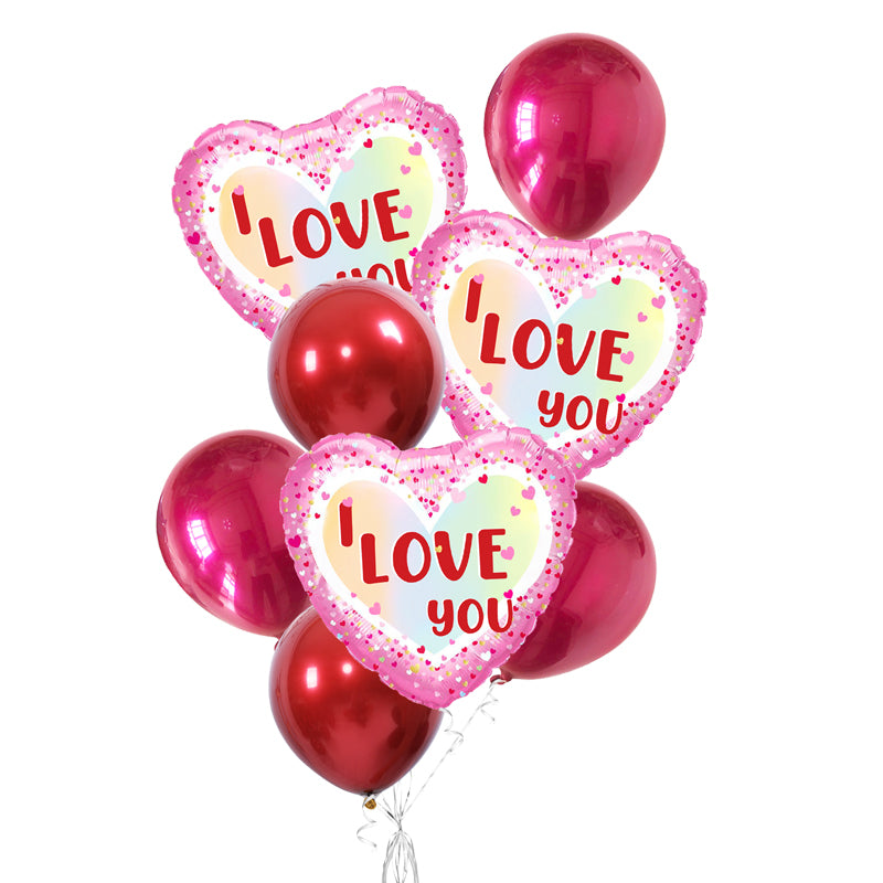 Decoración con globos para San Valentín