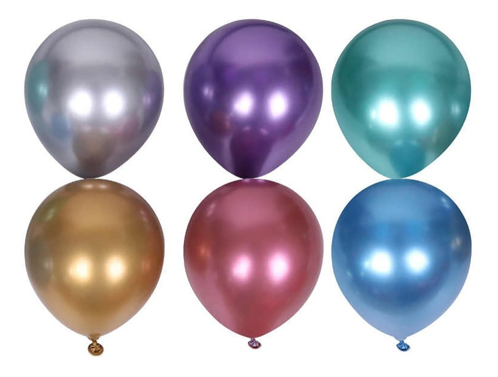 Globos Cromado Chrome 12"-50 piezas