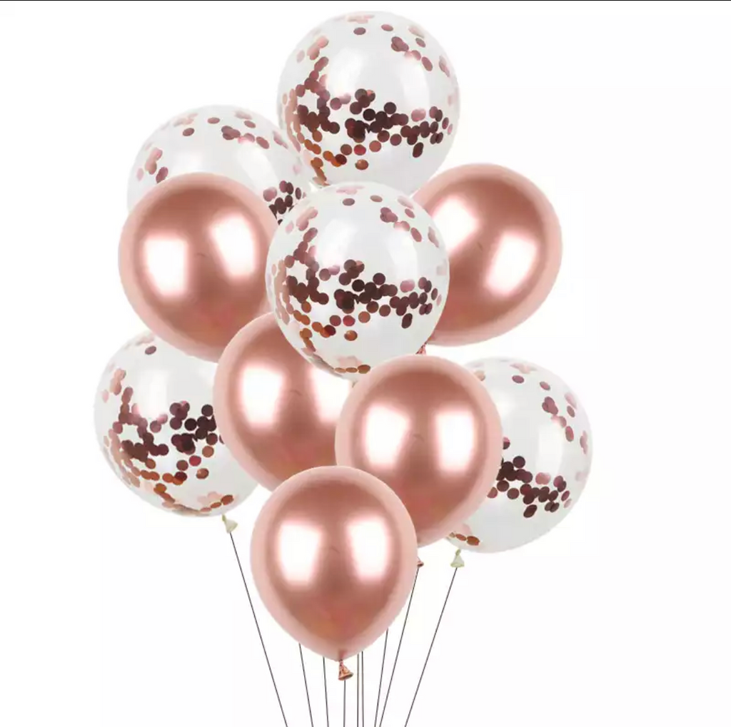 Kit de 10 Globos 5PLG - Rosa – Lucky Balloons Mexico