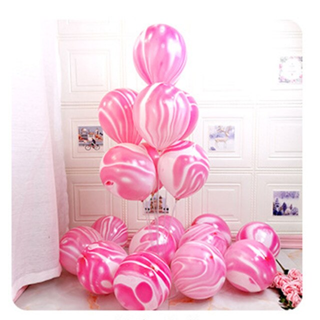 10 globos Marmoleados -FIUSHA-